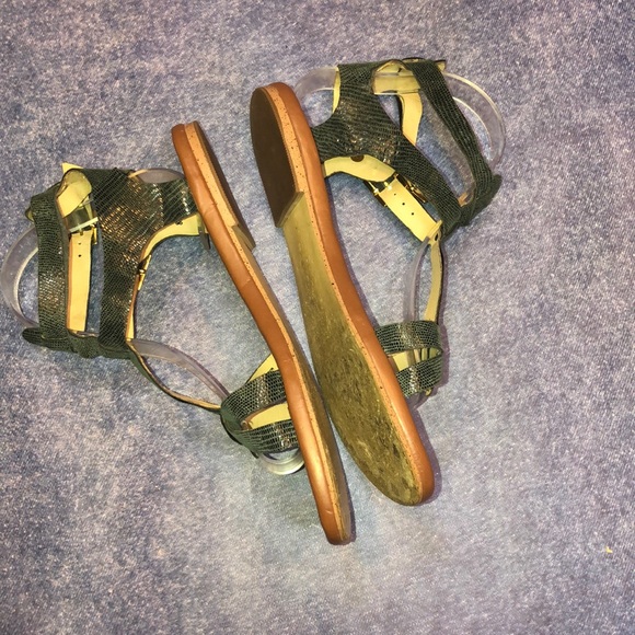 MATT BERNSON~KM Emboss Leather Gladiator Sandal~8 - Picture 4 of 8